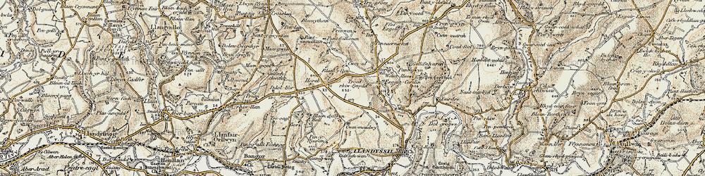 Old map of Gorrig in 1901