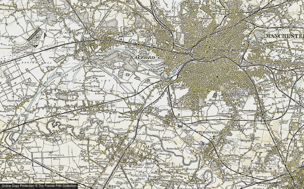 Old Map of Gorse Hill, 1903 in 1903