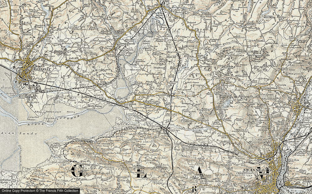 Old Map of Gorseinon, 1900-1901 in 1900-1901