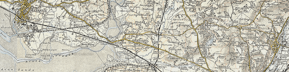 Old map of Gorseinon in 1900-1901