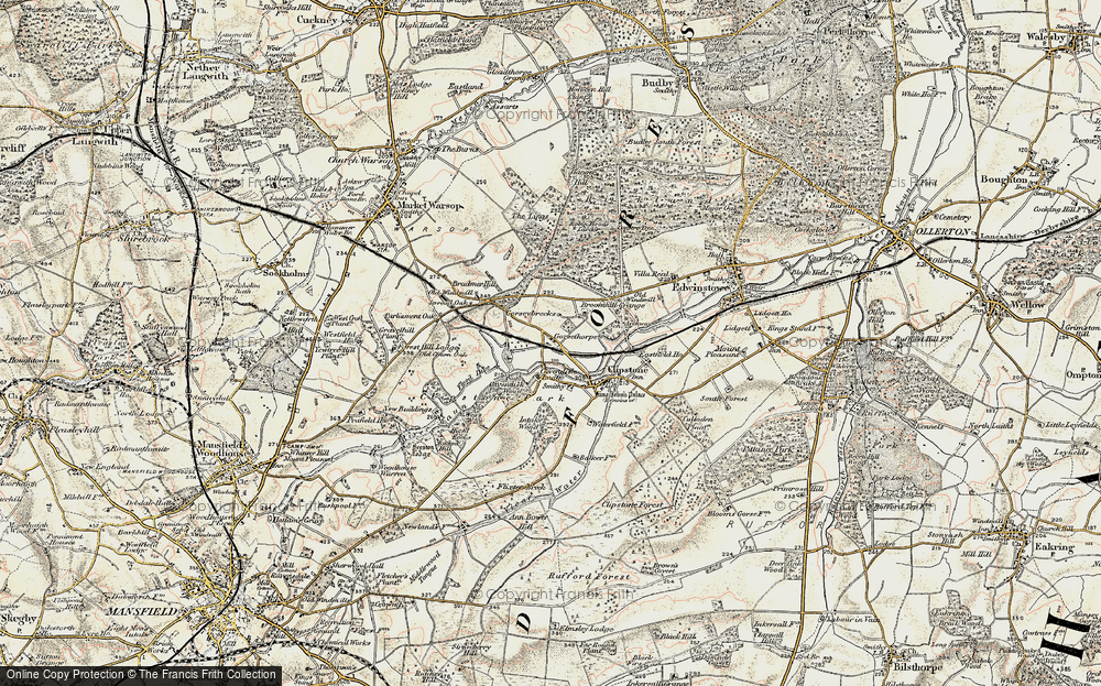Old Map of Gorsethorpe, 1902-1903 in 1902-1903