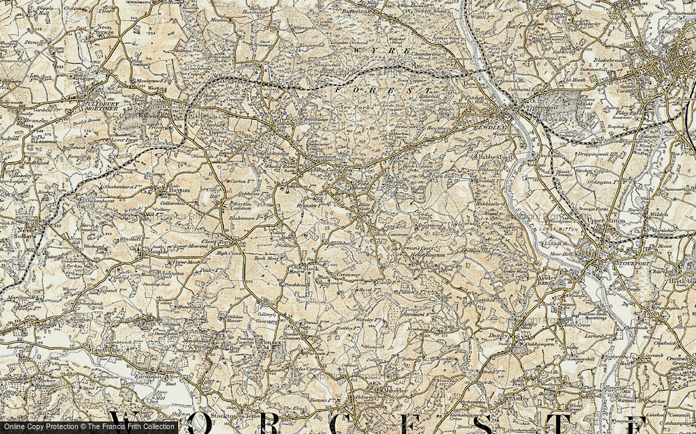 Old Map of Gorst Hill, 1901-1902 in 1901-1902