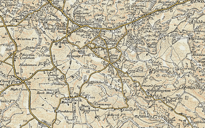 Old map of Gorst Hill in 1901-1902