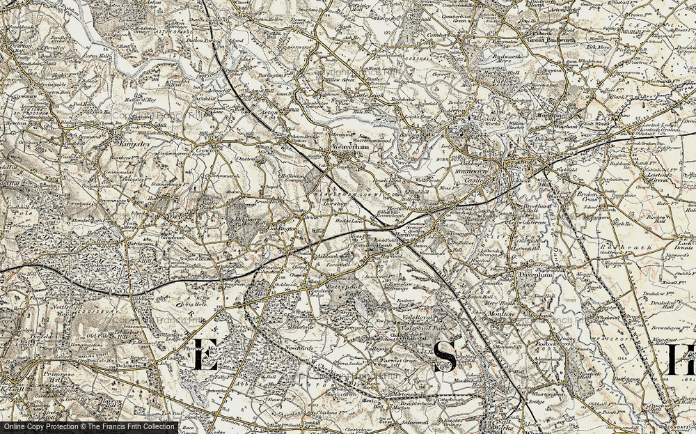 Old Map of Gorstage, 1902-1903 in 1902-1903