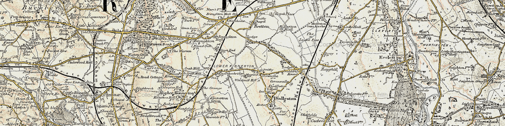 Old map of Windmill Hill in 1902-1903