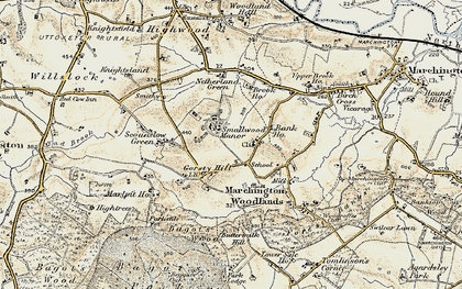 Old map of Woodroffe's in 1902