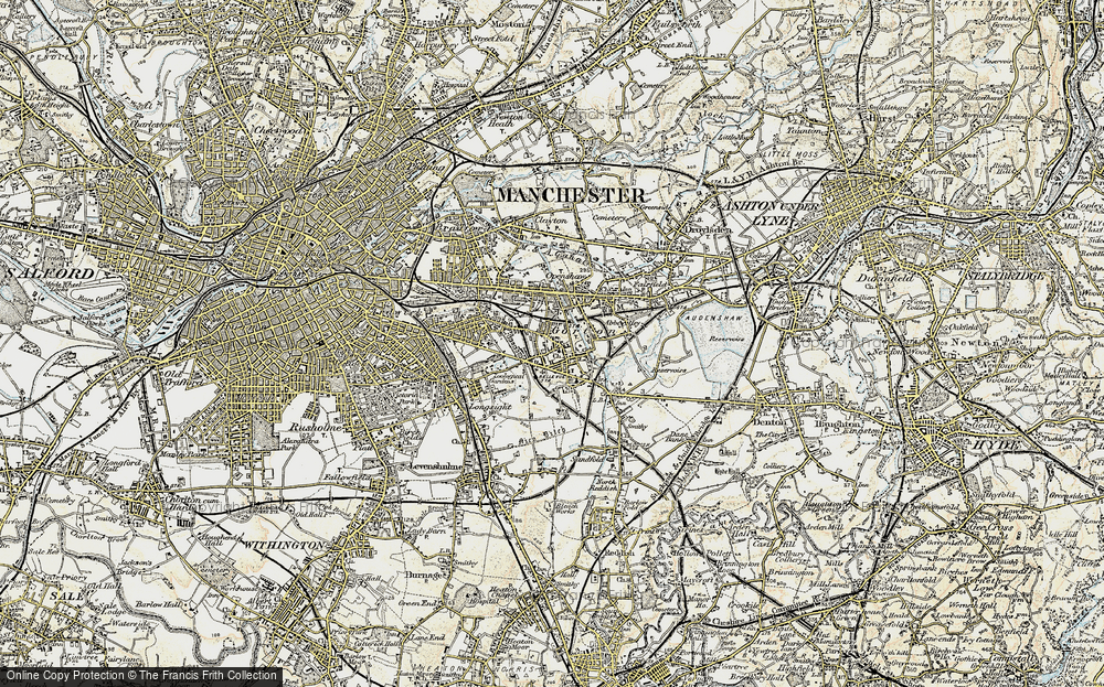 Old Map of Gorton, 1903 in 1903