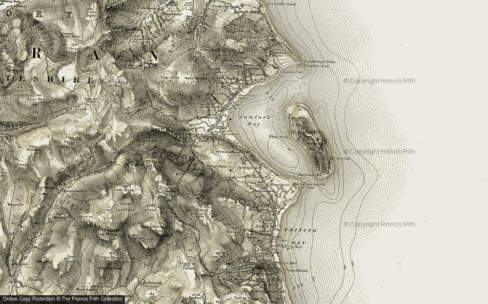 Old Map of Gortonallister, 1905-1906 in 1905-1906