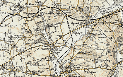Old map of Gosford in 1898-1900
