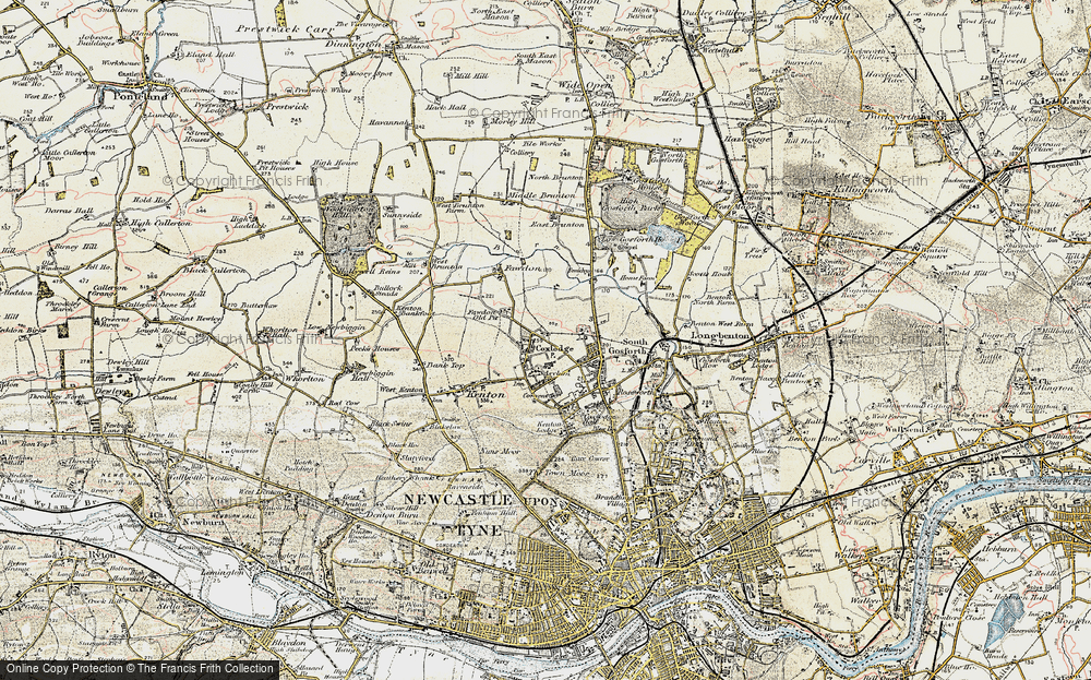 Old Map of Gosforth, 1901-1903 in 1901-1903