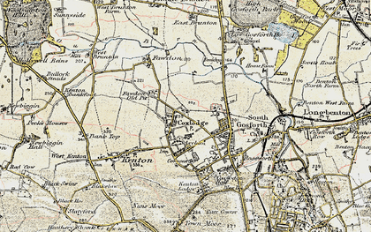 Old map of Gosforth in 1901-1903