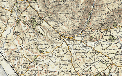 Old map of Bleawath in 1903-1904