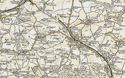 Old map of Gosforth Valley in 1902-1903