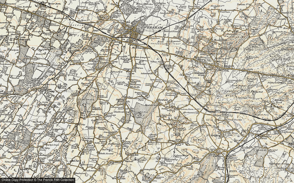 Old Map of Gosmere, 1897-1898 in 1897-1898