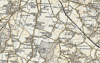 Old map of Gosmere in 1897-1898