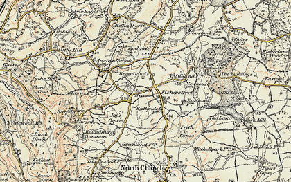 Old map of Gospel Green in 1897-1900