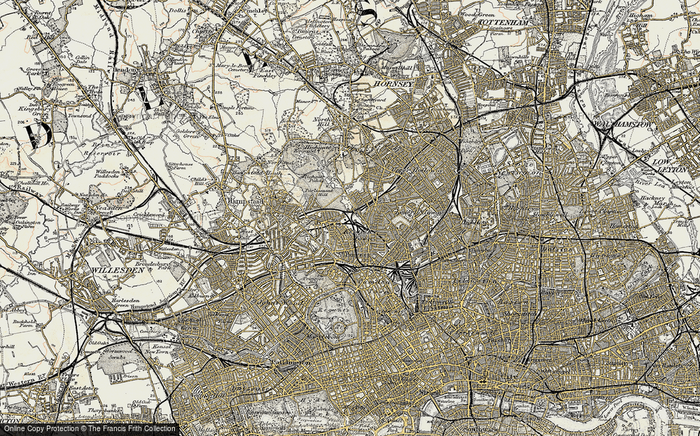 Old Map of Gospel Oak, 1897-1909 in 1897-1909