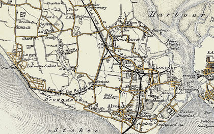 Old map of Gosport in 1897-1899