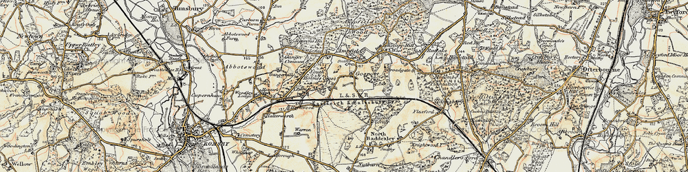 Old map of Gosport in 1897-1909