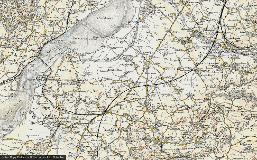 Old Map of Gossington, 1898-1900 in 1898-1900