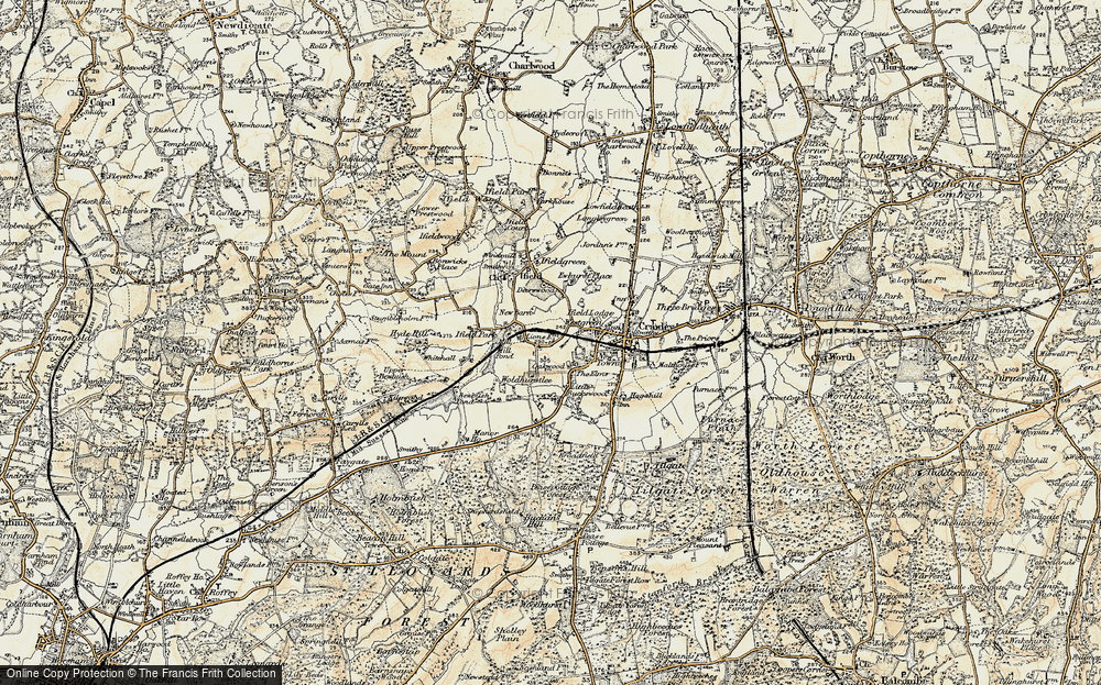 Old Map of Gossops Green, 1898-1909 in 1898-1909