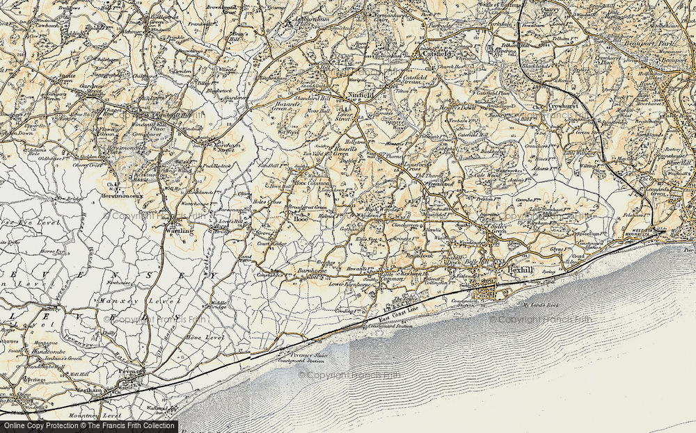Old Map of Gotham, 1898 in 1898