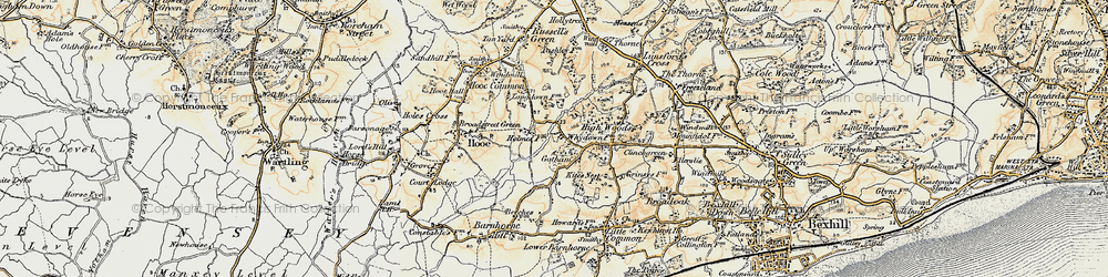Old map of Gotham in 1898