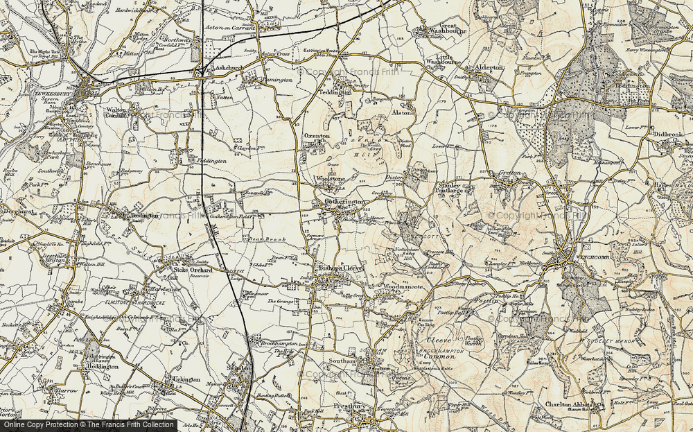 Old Map of Gotherington, 1899-1900 in 1899-1900