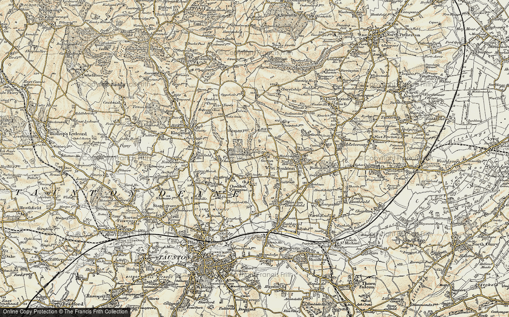 Old Map of Gotton, 1898-1900 in 1898-1900