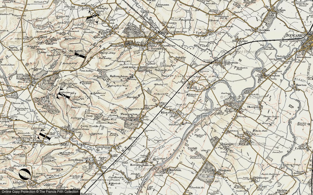 Old Map of Goverton, 1902 in 1902
