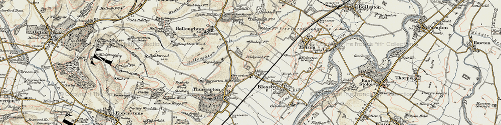 Old map of Goverton in 1902