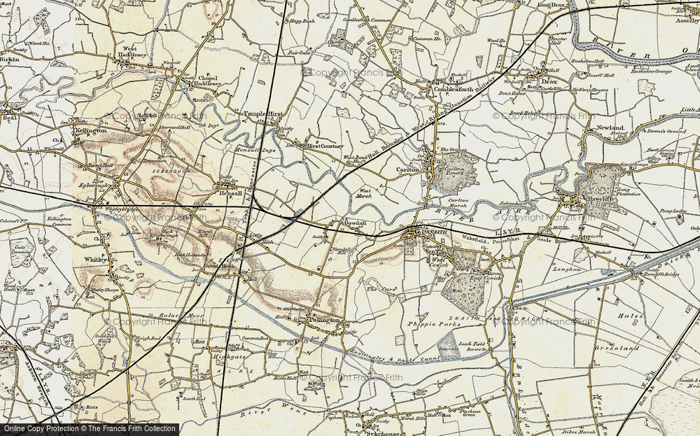 Old Map of Gowdall, 1903 in 1903