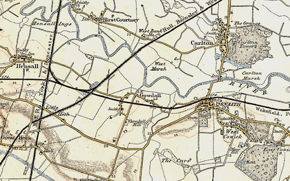 Old map of Gowdall in 1903