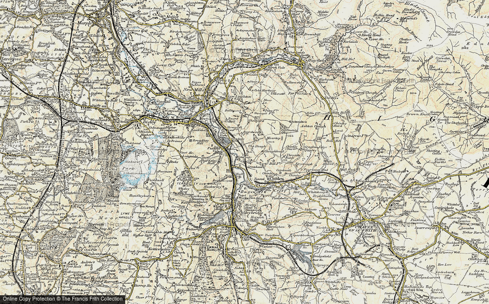 Old Map of Gowhole, 1902-1903 in 1902-1903