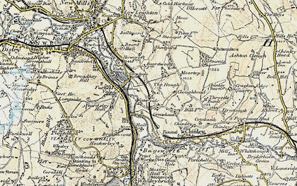 Old map of Gowhole in 1902-1903