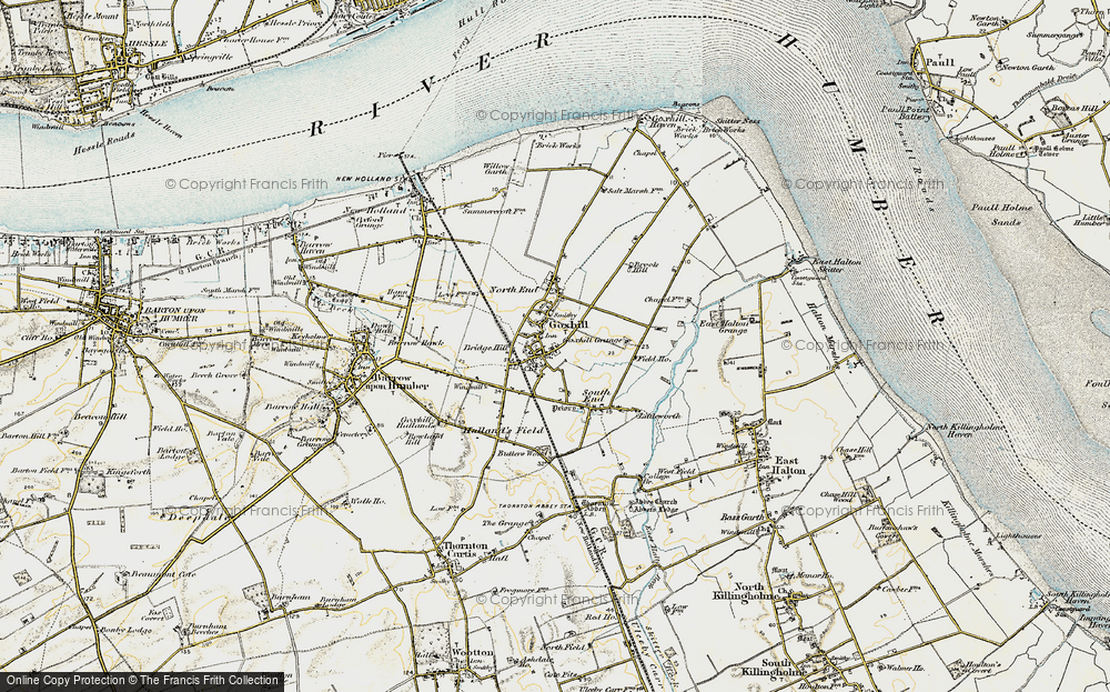 Old Map of Goxhill, 1903-1908 in 1903-1908