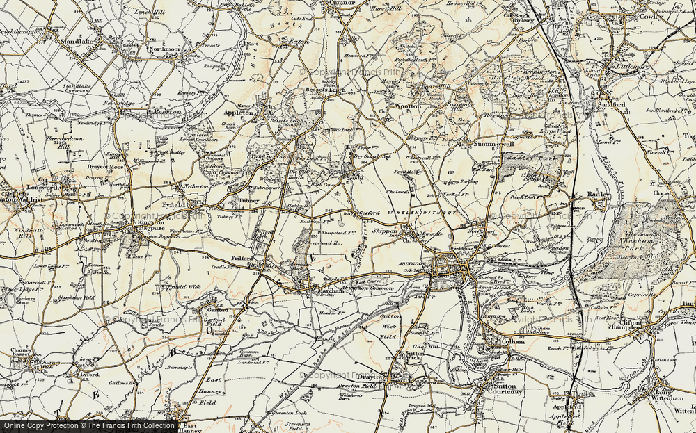 Old Map of Gozzard's Ford, 1897-1899 in 1897-1899