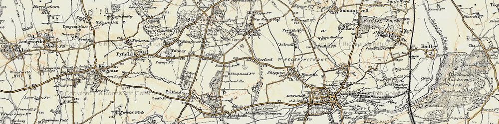 Old map of Sheepstead Folly in 1897-1899