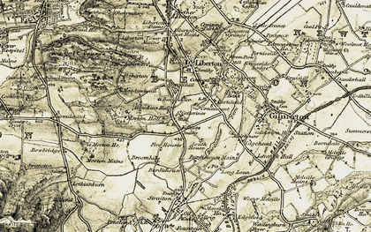 Old map of Gracemount in 1903-1904