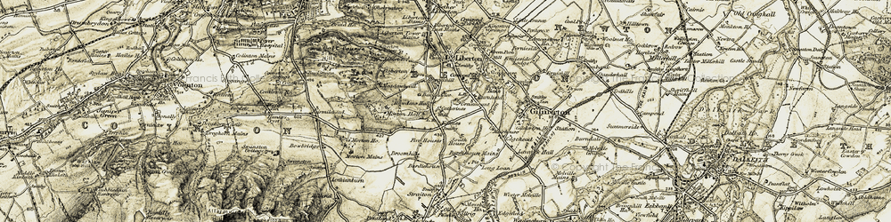 Old map of Gracemount in 1903-1904