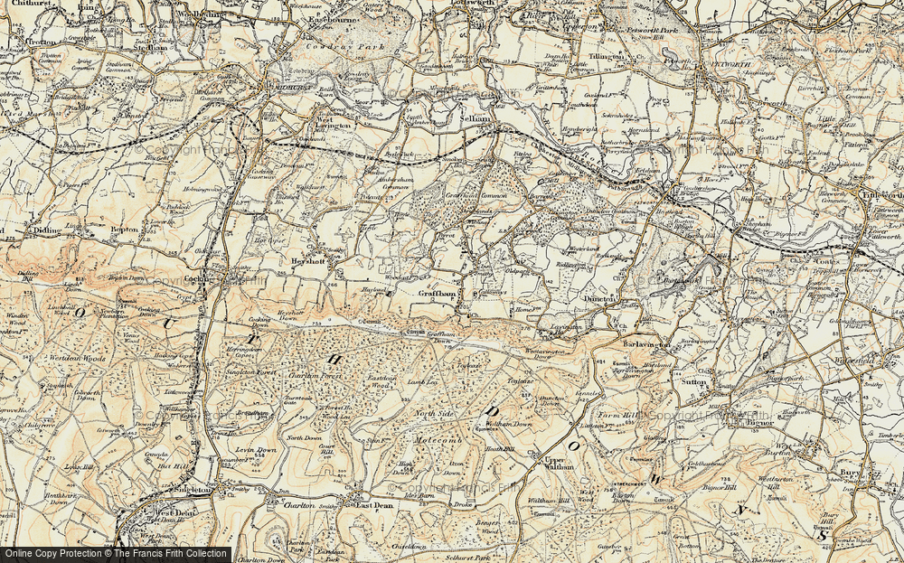 Old Map of Graffham, 1897-1900 in 1897-1900