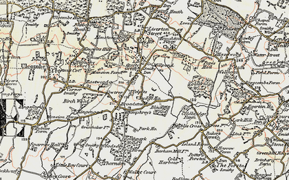 Old map of Blackpit Wood in 1897-1898