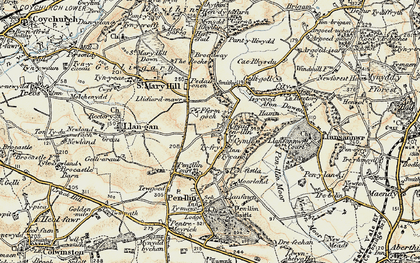 Old map of Graig Penllyn in 1899-1900