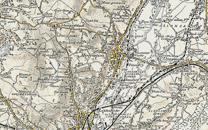 Old map of Graig Trewyddfa in 1900-1901