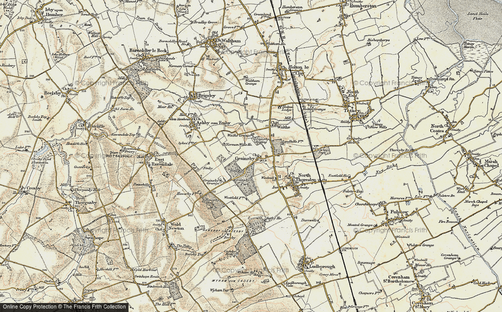 Old Map of Grainsby, 1903-1908 in 1903-1908