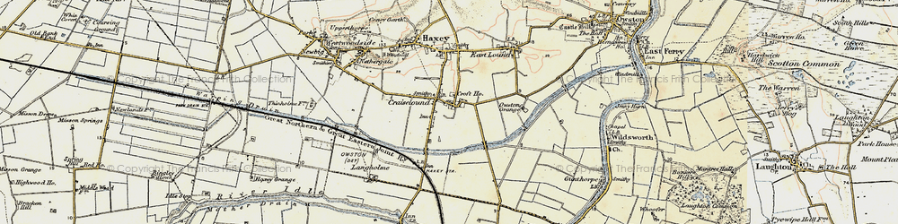 Old map of Graiselound in 1903