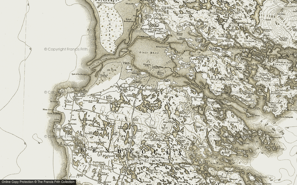 Old Map of Gramasdail, 1911 in 1911