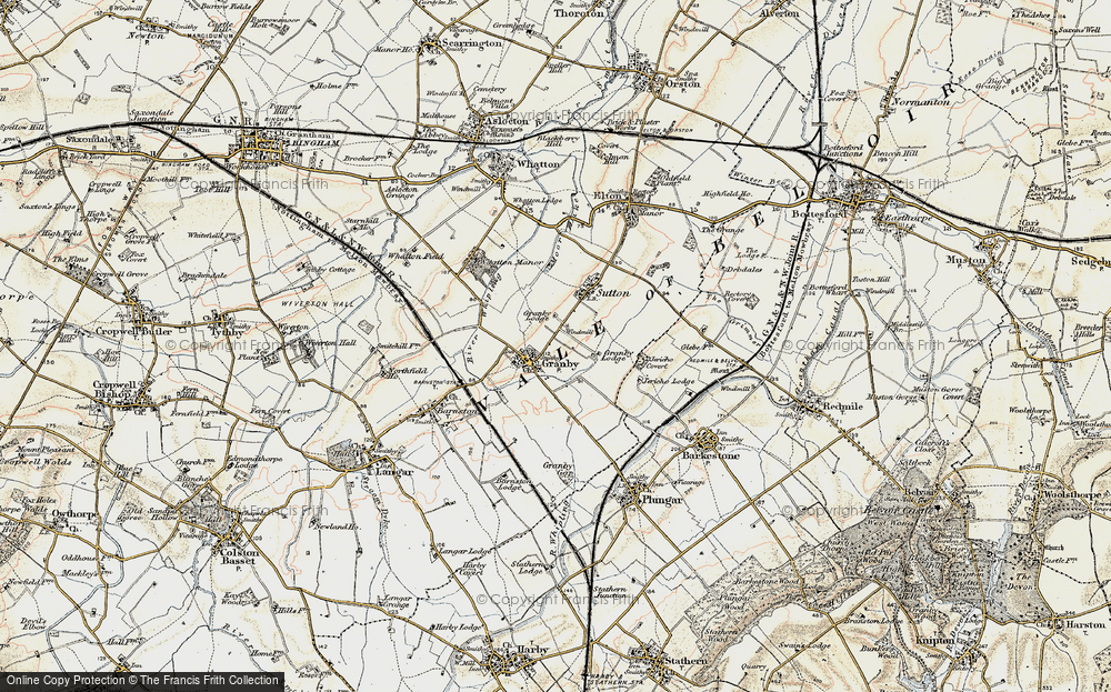 Old Map of Granby, 1902-1903 in 1902-1903