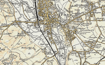 Old map of Grandpont in 1897-1899