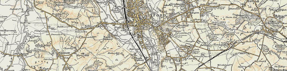 Old map of Grandpont in 1897-1899